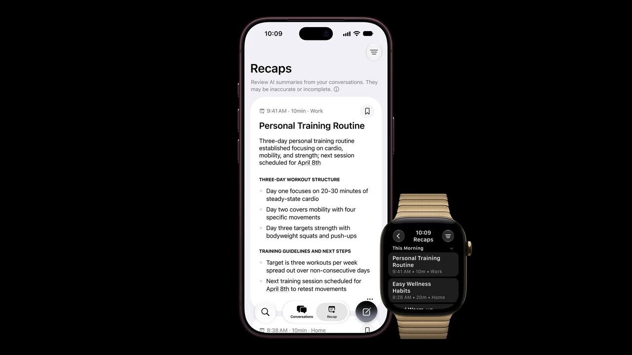 Siri AI Recaps