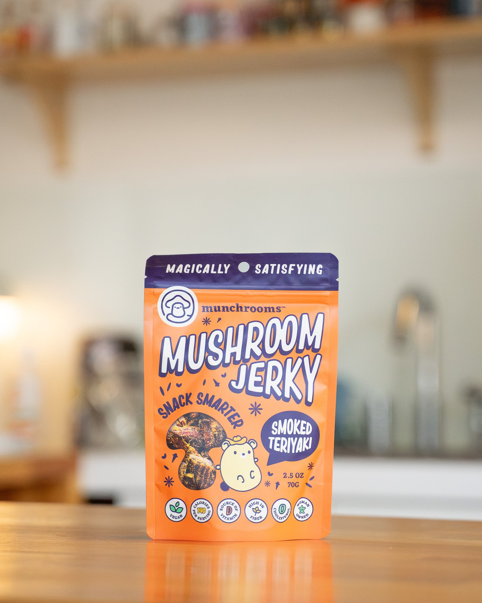 Smoked Teriyaki Mushroom Jerky