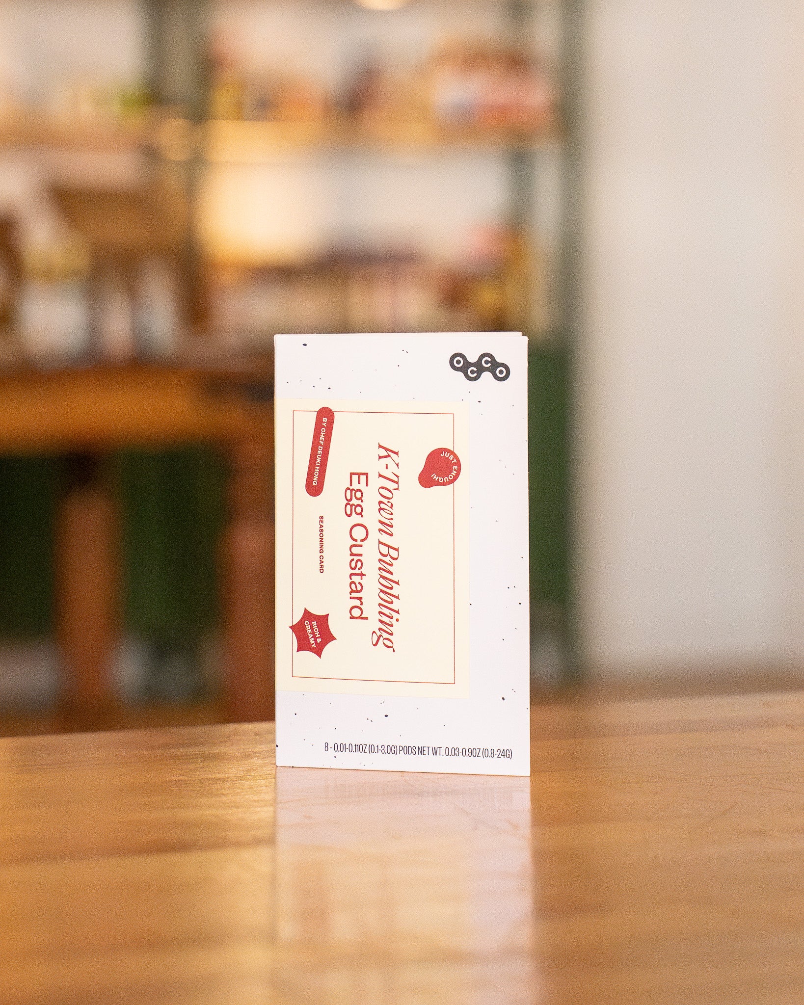 K-Town Bubbling Egg Custard Seasoning Card