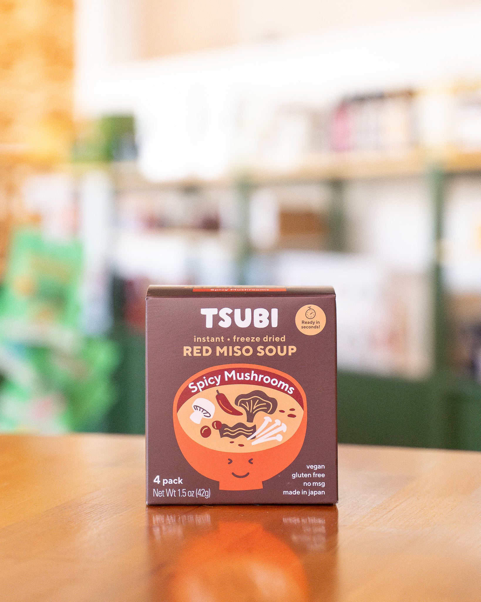 Red Miso Soup with Spicy Mushrooms