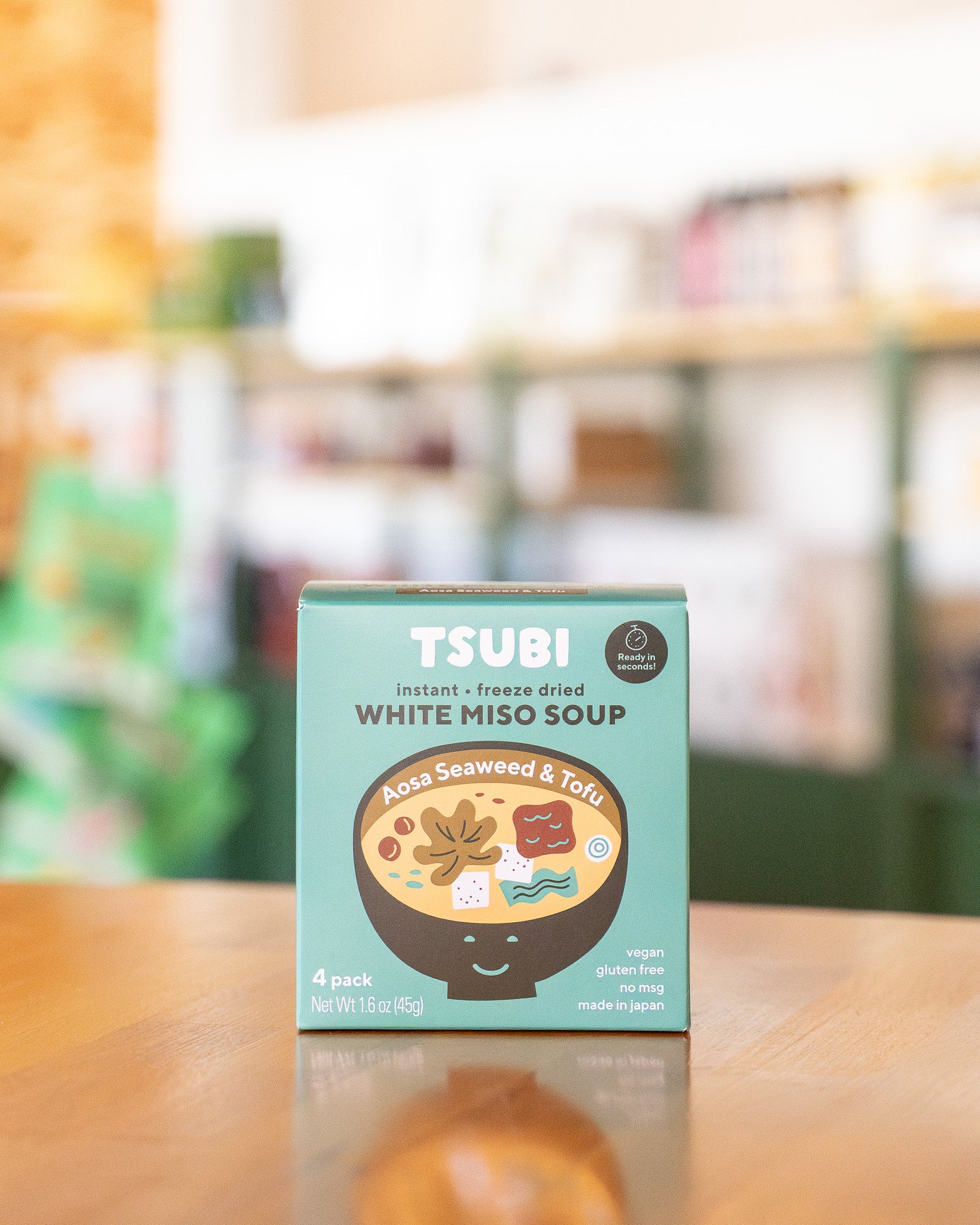 White Miso Soup with Aosa Seaweed & Tofu